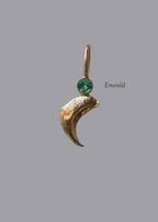 GEMSTONE CLAW PENDANT