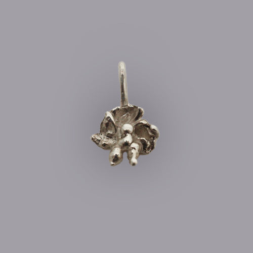 RUFFLED ORCHID PENDANT
