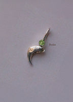 GEMSTONE CLAW PENDANT