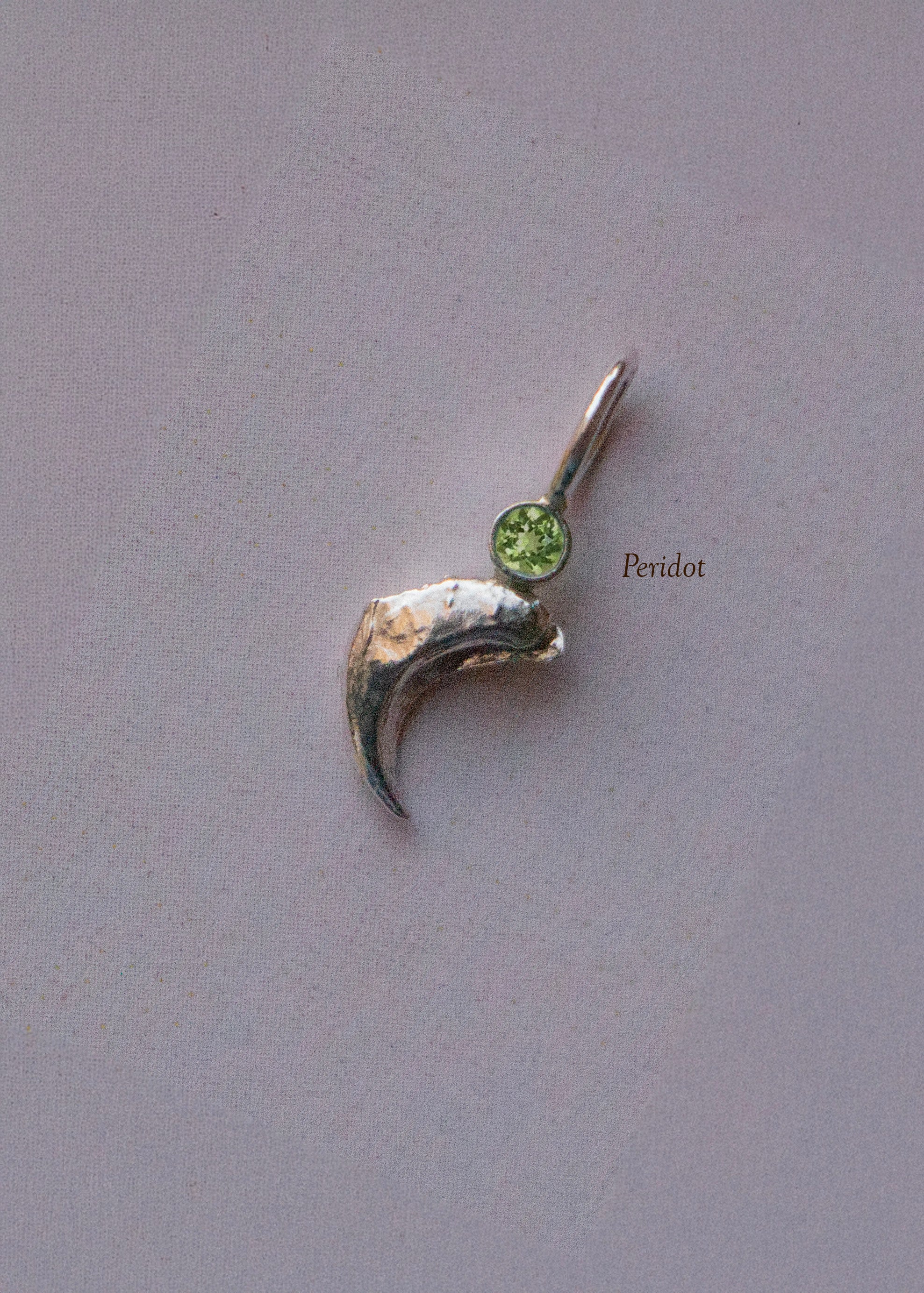 GEMSTONE CLAW PENDANT