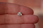 RUFFLED ORCHID STUD EARRING