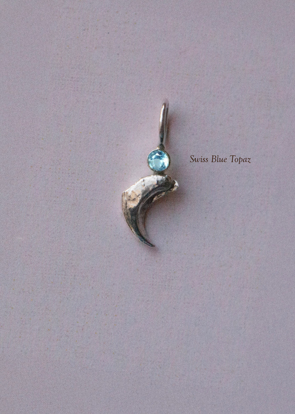GEMSTONE CLAW PENDANT