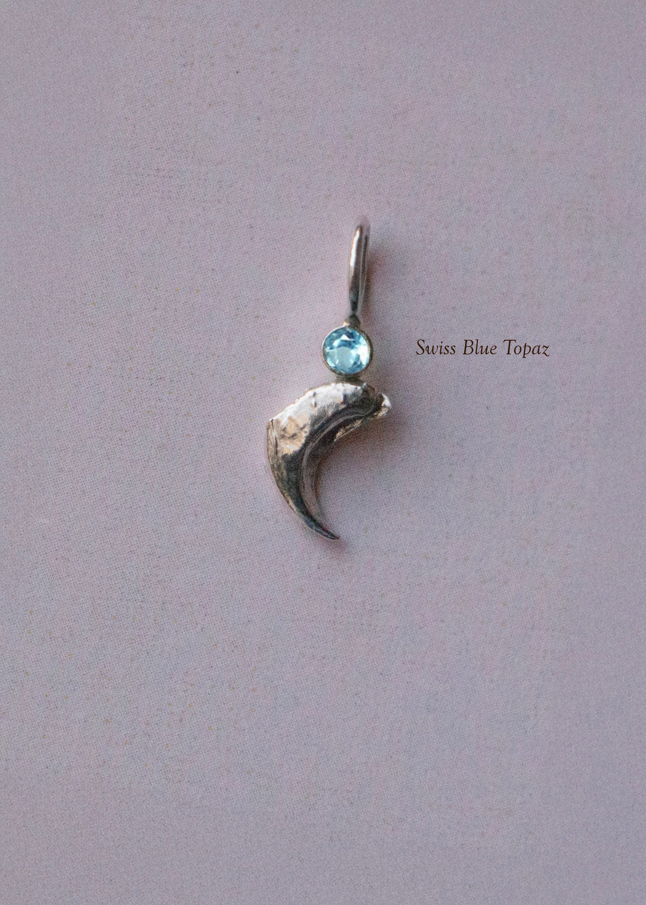 GEMSTONE CLAW PENDANT