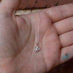 RUFFLED ORCHID PENDANT