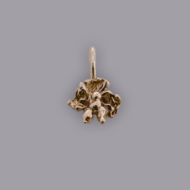 RUFFLED ORCHID PENDANT