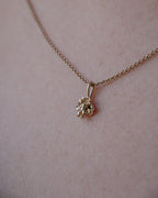 RUFFLED ORCHID PENDANT