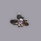GEMSTONE ORCHID PENDANT
