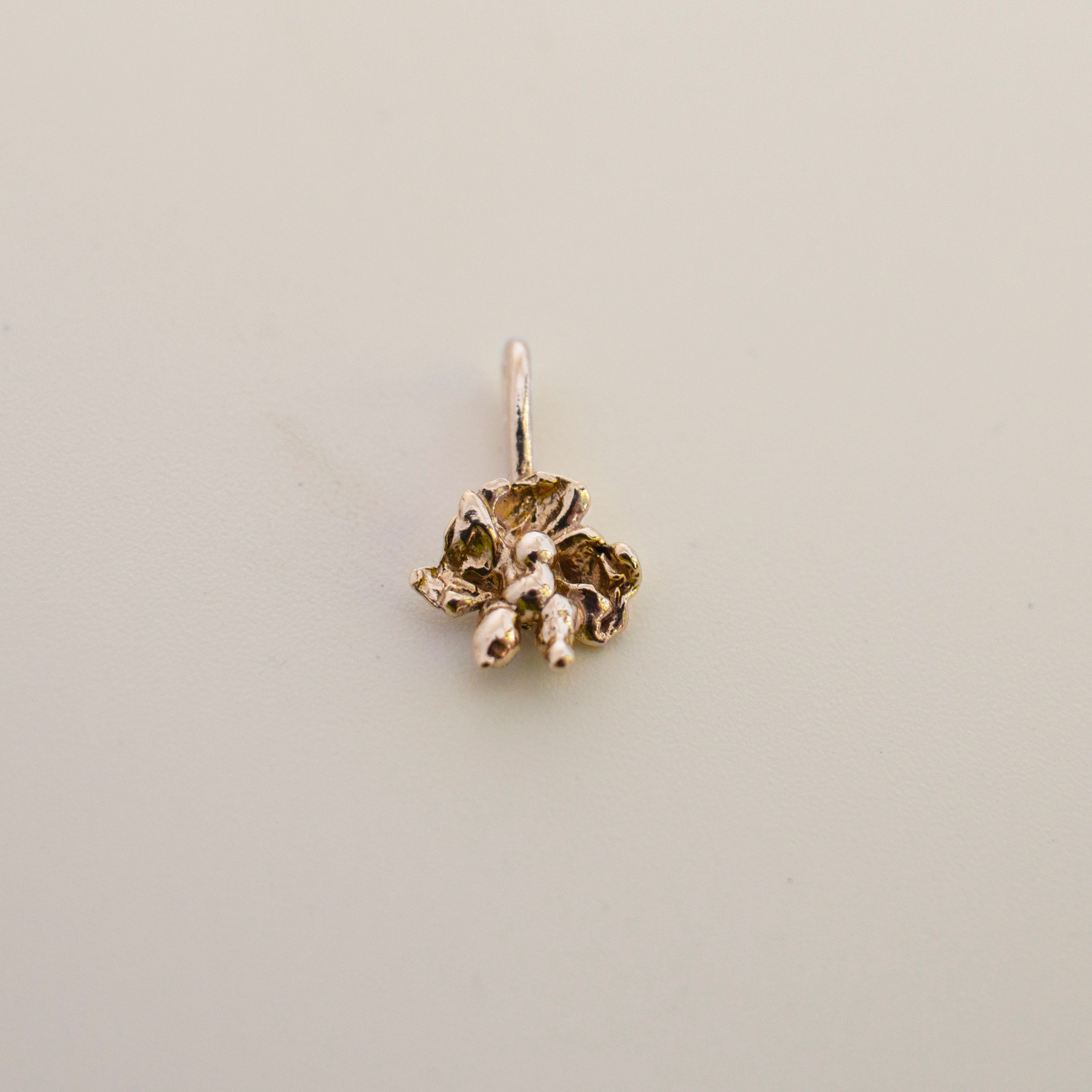 RUFFLED ORCHID PENDANT