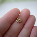 RUFFLED ORCHID PENDANT